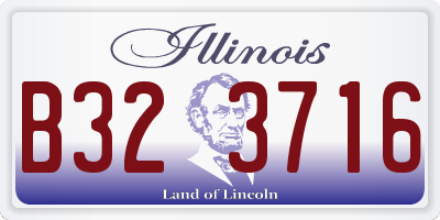 IL license plate B323716