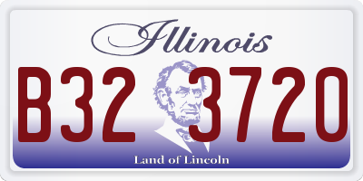 IL license plate B323720