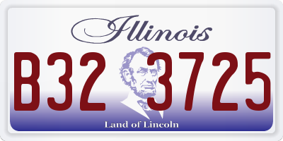 IL license plate B323725