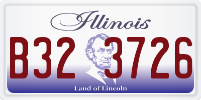IL license plate B323726