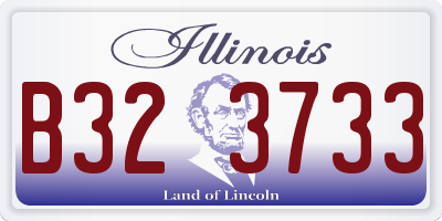 IL license plate B323733