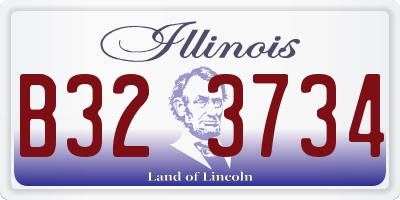 IL license plate B323734