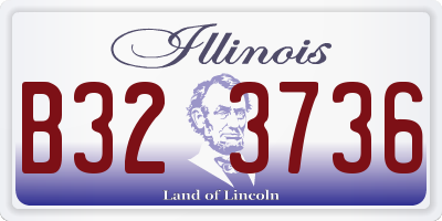 IL license plate B323736
