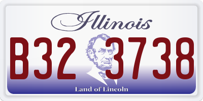 IL license plate B323738