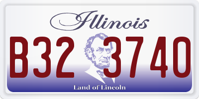 IL license plate B323740