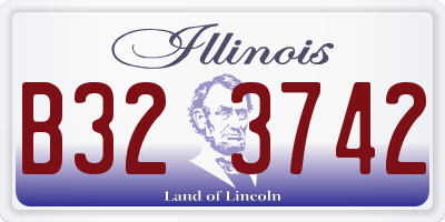 IL license plate B323742