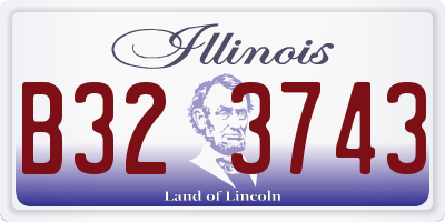IL license plate B323743