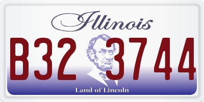 IL license plate B323744