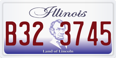 IL license plate B323745
