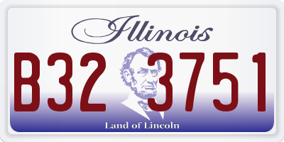 IL license plate B323751