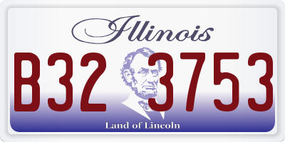 IL license plate B323753
