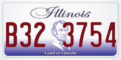 IL license plate B323754