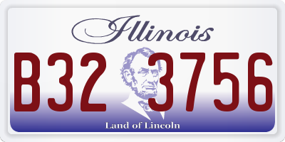 IL license plate B323756