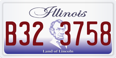 IL license plate B323758