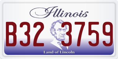 IL license plate B323759