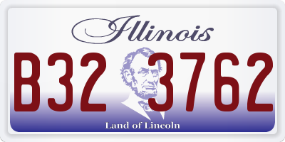 IL license plate B323762