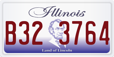IL license plate B323764
