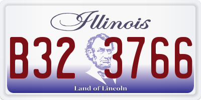 IL license plate B323766