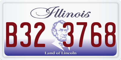 IL license plate B323768