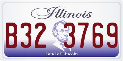 IL license plate B323769