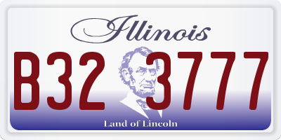IL license plate B323777