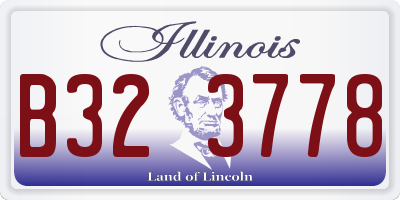 IL license plate B323778