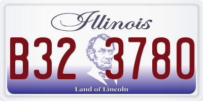 IL license plate B323780