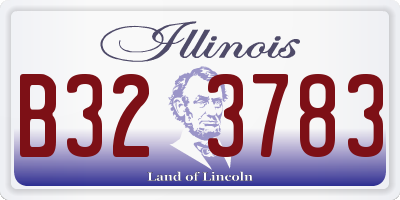 IL license plate B323783