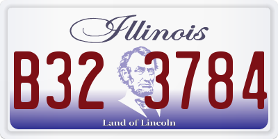 IL license plate B323784