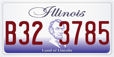 IL license plate B323785
