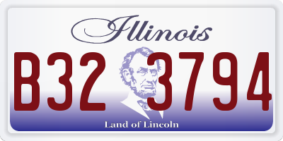 IL license plate B323794