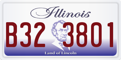 IL license plate B323801