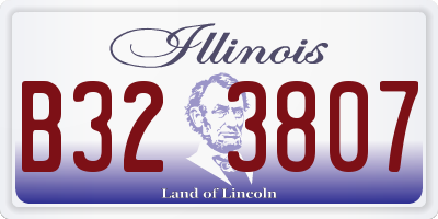 IL license plate B323807