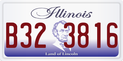 IL license plate B323816