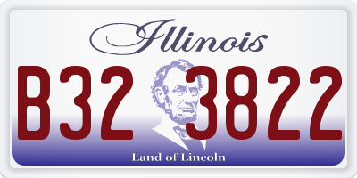 IL license plate B323822