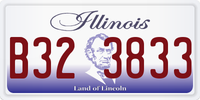 IL license plate B323833