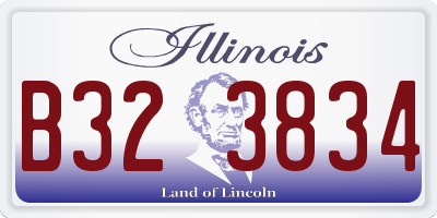 IL license plate B323834