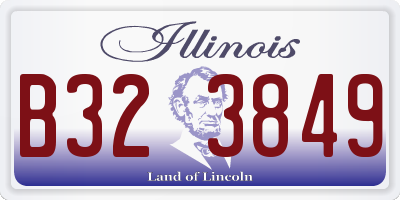 IL license plate B323849