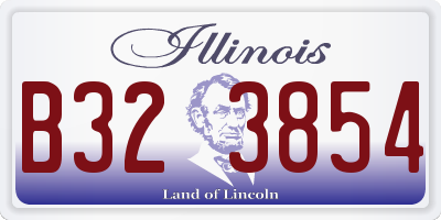 IL license plate B323854