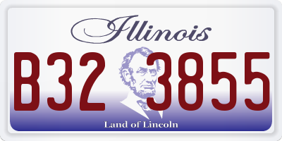 IL license plate B323855