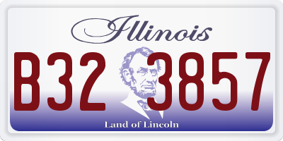 IL license plate B323857