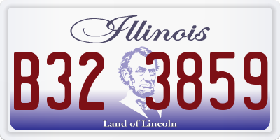 IL license plate B323859