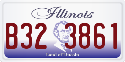 IL license plate B323861