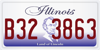 IL license plate B323863