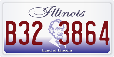 IL license plate B323864