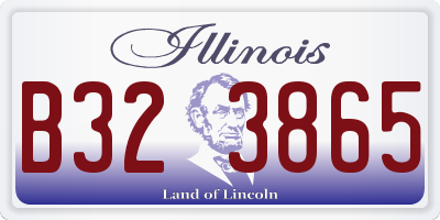 IL license plate B323865