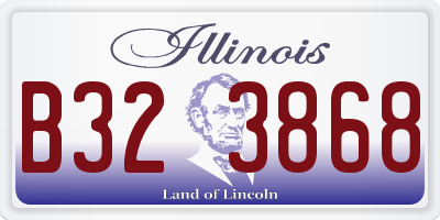 IL license plate B323868