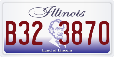 IL license plate B323870