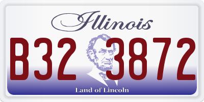 IL license plate B323872