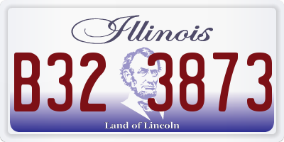 IL license plate B323873
